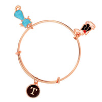 Mahi T Letter Cat and Rabit Shaped Colorful Enamel Work Charms Kids Bracelets (BRK1100812Z)