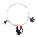 Mahi Swarn Cat & Floral Shaped Enamel Work Charms Kids Bracelets for Girls (BRK1100982M)