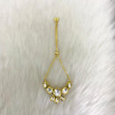 Tarangavi White Kundan Gold Plated Bracelet - BRV-55