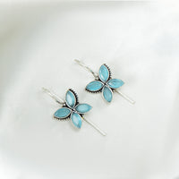 Nipura Babyblue Pankhuri Drop Earrings