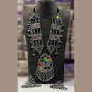 Blythediva Pack Of 3 Multi Color Oxidised Plated Long Necklace