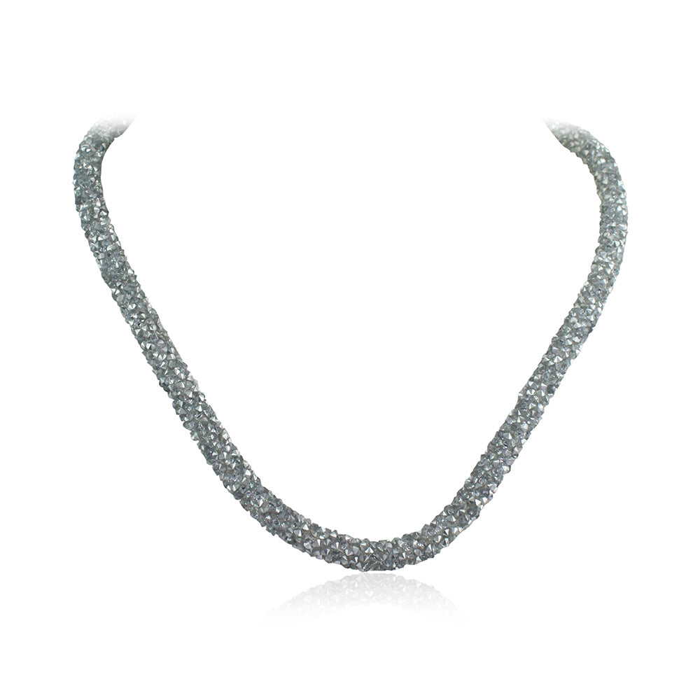 21 Nicole Jewellery Rhodium Plated Cubic Zirconia Chain