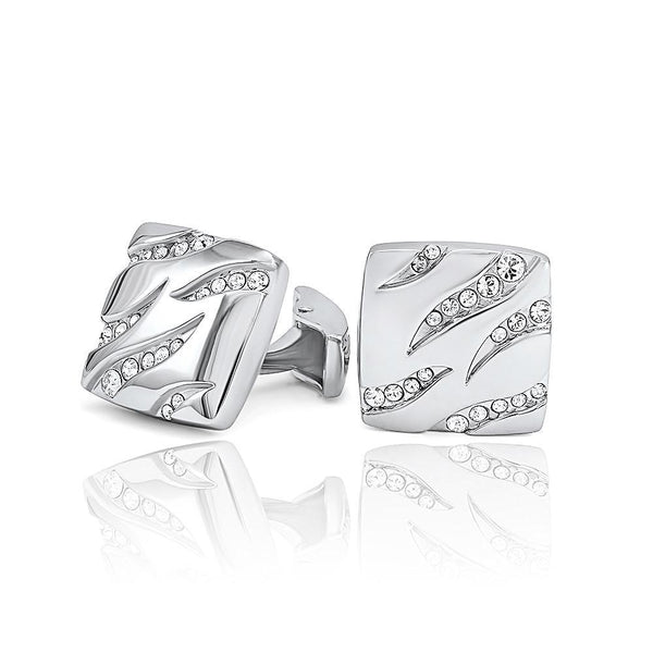 Mahi Liana Collection White Rhodium Plated