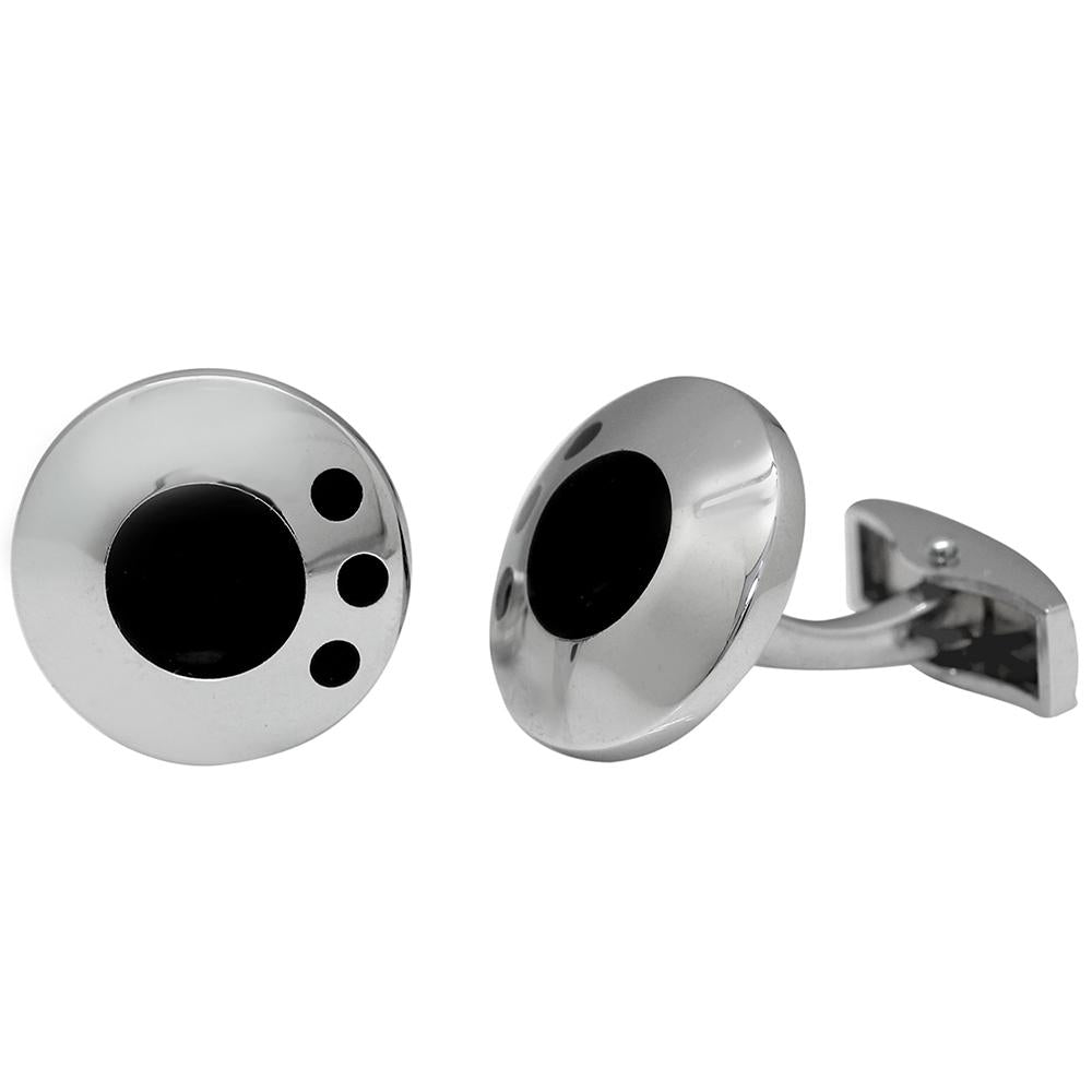 Mahi Rhodium Plated Fancy Formalwear Cufflink