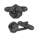Mahi Black Gun Metal Entangled Design Cufflink for Mens and Boys (CL1100539R)