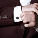 Mahi Black Gun Metal Entangled Design Cufflink for Mens and Boys (CL1100539R)