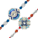 Mahi Combo of Ethereal Two Rakhis with Artificial Pearl for Brothers CO1104282R