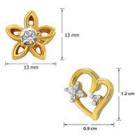 Mahi Combo of Glory gold plated two pair of earring & bracelet for Women