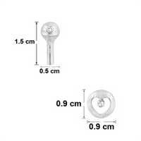 Mahi Combo of 6  Small Baby Size Stud Earrings for Women and Girls CO1105264R