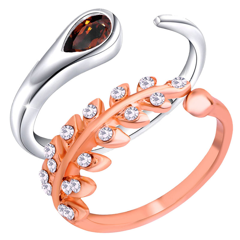 Bhavi Jewels Adjustable Combo Ring