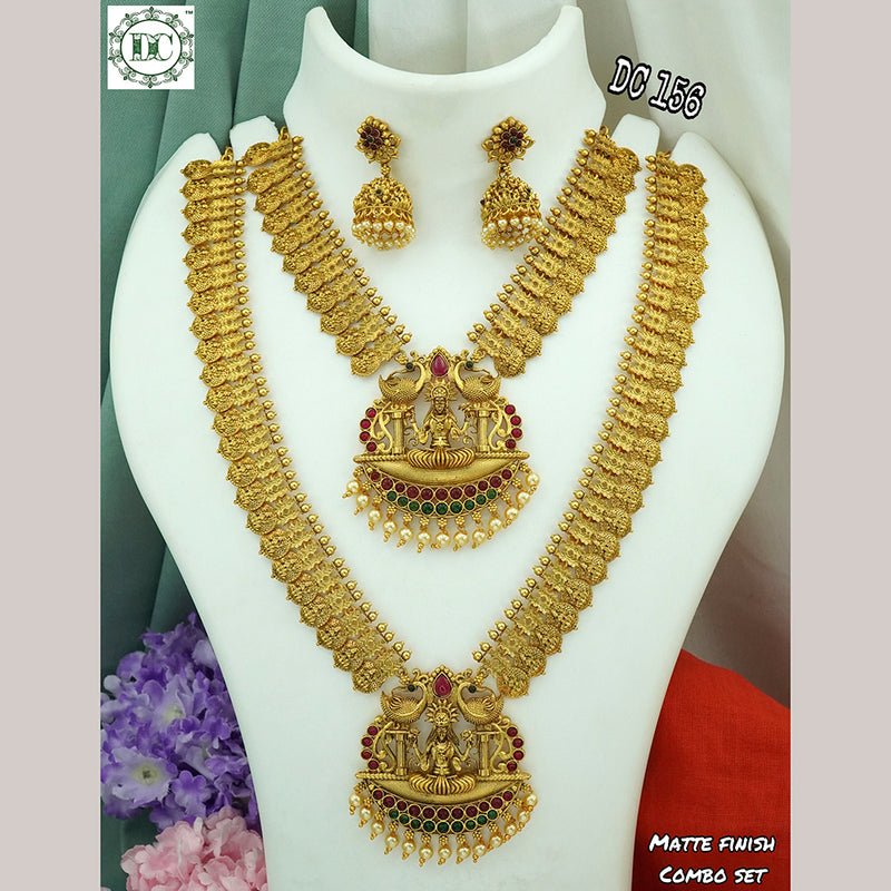 Diksha Collection Gold Plated Bridal Jewellery  Set