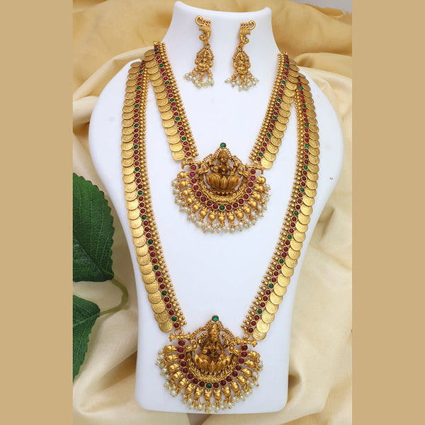 Diksha Collection Gold Plated Bridal Jewellery  Set - CO 290