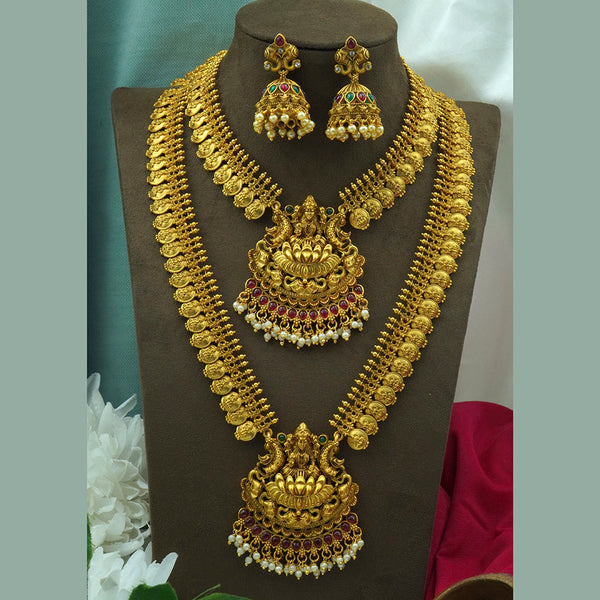 Diksha Collection Gold Plated Bridal Jewellery  Set - CO 310