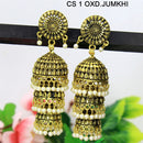 Mahavir Antique Gold Plated Jhumki Earrings - CS 1 OXD Jumkhi