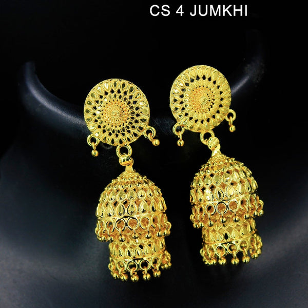 Mahavir Forming Gold Plated Jhumki Earrings - CS 4 Jumkhi