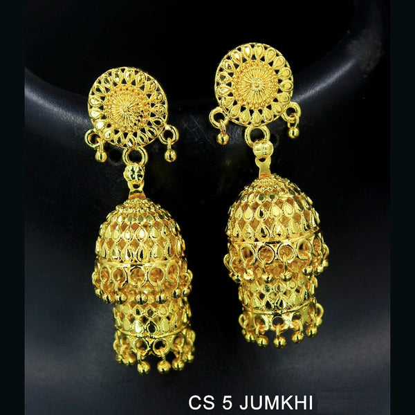 Mahavir Forming Gold Plated Jhumki Earrings - CS 5 Jumkhi