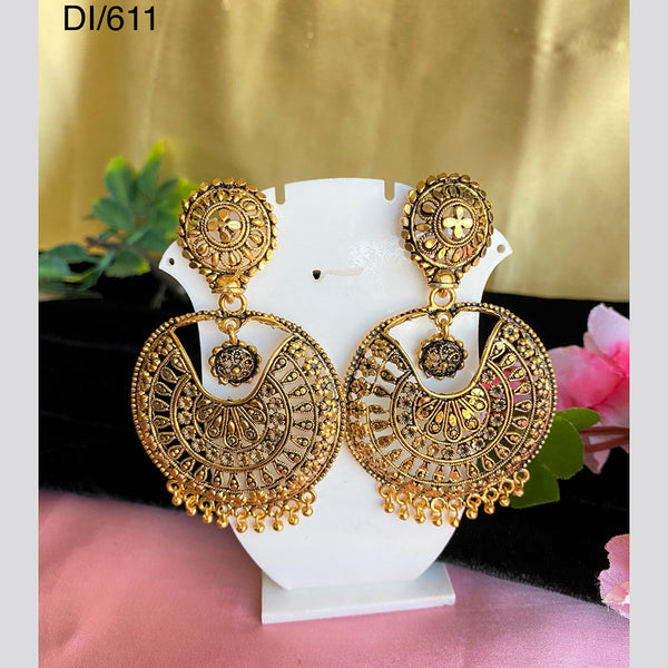 Mahavir Gold Plated Dangler Earrings