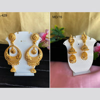 Mahavir Gold Earrings Combo