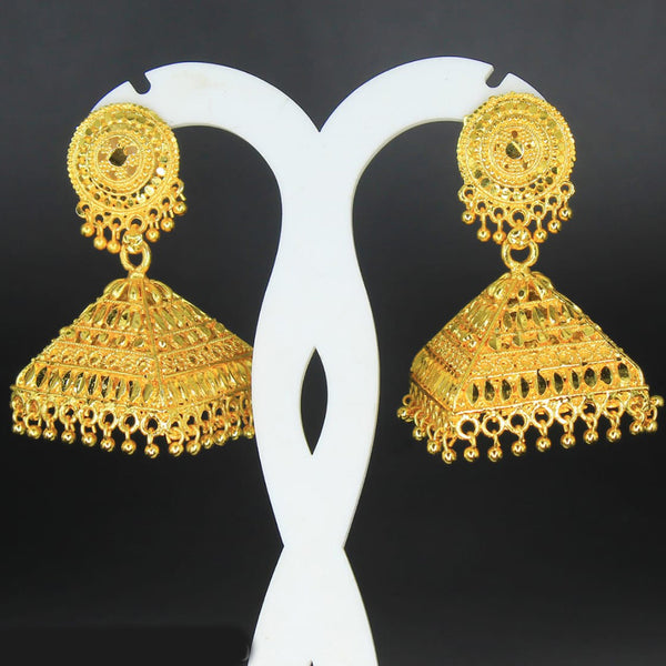 Mahavir Forming Gold Plated Jhumki Earrings - DI JUMKHI 343