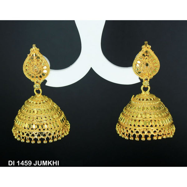 Mahavir Gold Plated Jhumki Earrings  - DI Jumkhi 1459