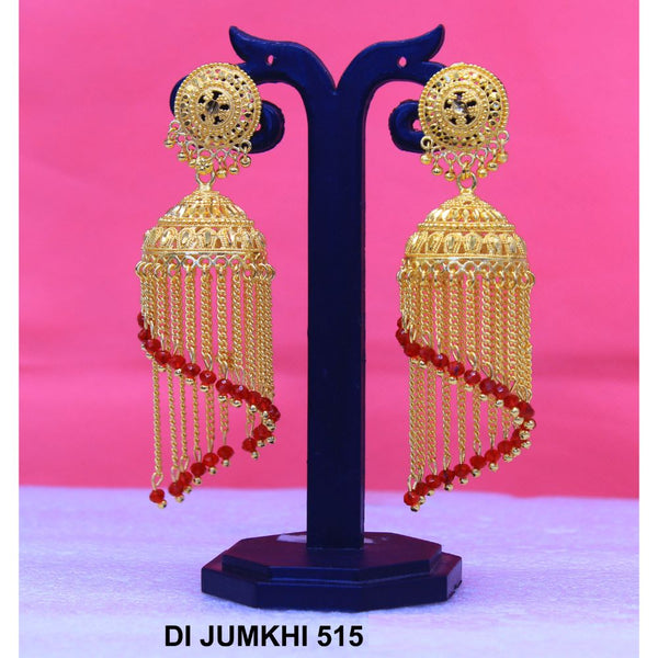 Mahavir Gold Plated Jhumki Earrings  - DI Jumkhi 515