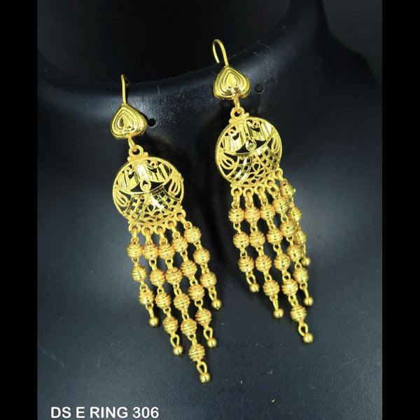 Mahavir Forming Gold Plated Jhumki Earrings  - DS E RING 306