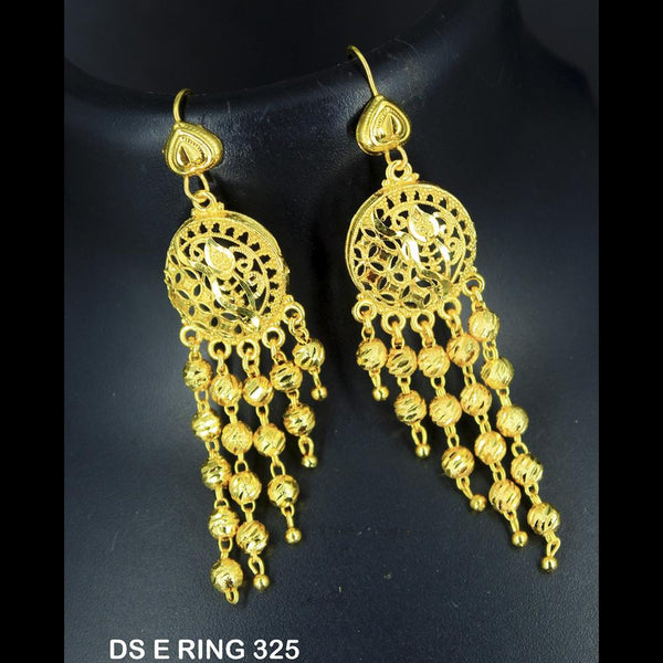 Mahavir Forming Gold Plated Jhumki Earrings  - DS E RING 325