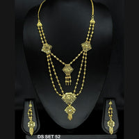 Mahavir Forming Look Gold Plated beautiful Multi Layer Necklace Set  - DS SET 52