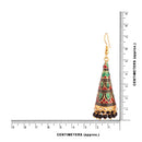 Etnico Jaipur Collection Zinc Alloy Earrings For Women's & Girls, Maroon & Green