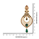 Etnico Traditional Gold Plated Dangler & Drop Chandbali Designer Earrings For Women (E2612G)