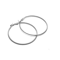 Etnico Combo (Pack of 3) Silver, Gold, Black Colour Big Hoop Bali Earrings For Girls And Women (E2645BSG)
