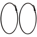 Etnico Combo (Pack of 3) Silver, Gold, Black Colour Big Hoop Bali Earrings For Girls And Women (E2645BSG)