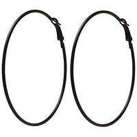 Etnico Combo (Pack of 3) Silver, Gold, Black Colour Big Hoop Bali Earrings For Girls And Women (E2645BSG)