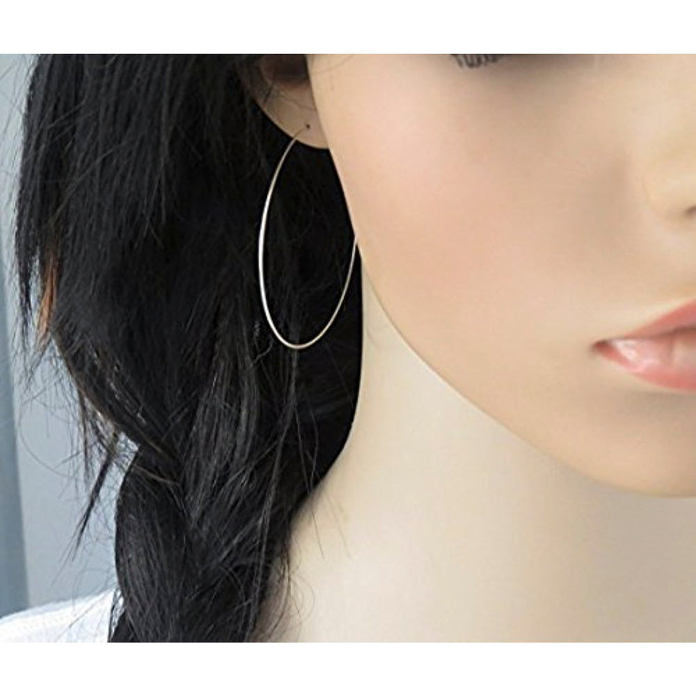 Etnico Combo (Pack of 3) Silver, Gold, Black Colour Big Hoop Bali Earrings For Girls And Women (E2645BSG)