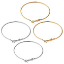 Etnico Combo of Silver Plated And Gold Plated Big Hoop Bali Earrings For Girls And Women (E2645CO)