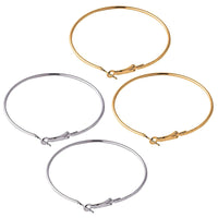 Etnico Combo of Silver Plated And Gold Plated Big Hoop Bali Earrings For Girls And Women (E2645CO)