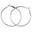 Etnico Combo of Silver Plated And Gold Plated Big Hoop Bali Earrings For Girls And Women (E2645CO)