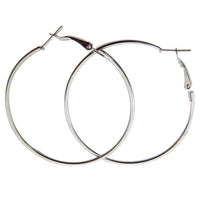 Etnico Combo of Silver Plated And Gold Plated Big Hoop Bali Earrings For Girls And Women (E2645CO)