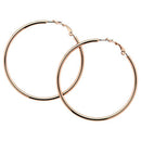 Etnico Gold Plated Big Hoop Bali Earrings for Women (E2645G)