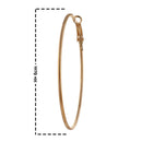 Etnico Gold Plated Big Hoop Bali Earrings for Women (E2645G)