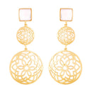 Etnico Zinc Alloy Earrings for Women White(E2811W)