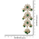 EtnicoTraditional Gold Plated With Stunning Antique Finish Kundan & Pearl Earrings for Women/Girls (E2866G)