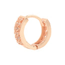Etnico Valentine's Special Rose Gold-Plated AD Stone Contemporary Studs Earrings for women (E2966)