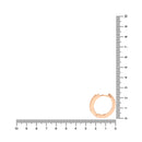Etnico Valentine's Special Rose Gold-Plated Contemporary AD Studs Earrings for Women (E2978)