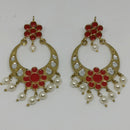 Midas Touch Gold Plated Meenakari & Kundan Dangler Earrings