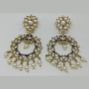 Midas Touch Gold Plated Meenakari & Kundan Dangler Earrings