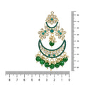 Etnico Gold Plated Traditional Handcrafted Pearl Kundan Beaded Chandbali Earrings for Women/Girls (E3031G)