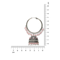 Etnico Silver Plated Traditional Handcrafted Pearl Jhumki Earrings for Women/Girls(E3060ZPi)
