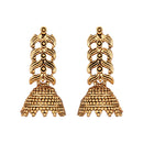 Shrishti Fashion Creative Leaf Gold Plated Jhumki Earring For Women