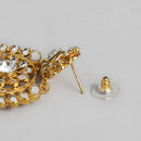 Kord Store Gold Tone Kundan And Green Beads Traditional Earring Maang Tikka Set For Women